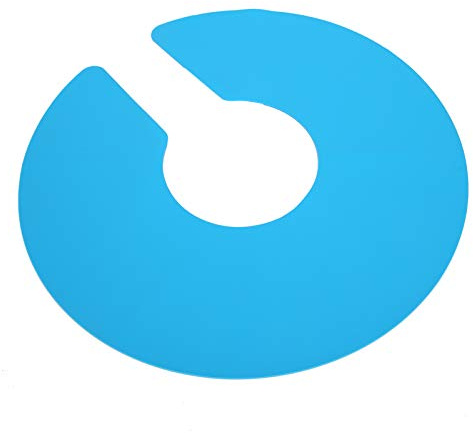 HUSHUI Scialle Parrucchiere, Mantella Taglio per Capelli in Silicone Antiaderente con Potente Magnete, per Grembiule Protettivo per Tintura per Taglio di Capelli Barbiere (Blu)