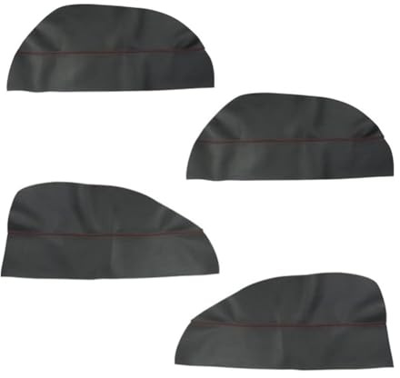 YHQKJ Autotür Panel Armlehnenabdeckung für Accord 6th Gen 1997-2002, LHD Türinnengriff Armlehnenverkleidung Mikrofaser Leder Innendekoration Zubehör,B/Black~red