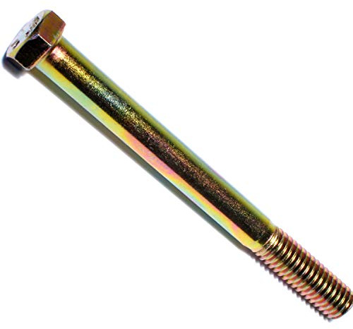 Hard-To-Find Fastener Grade 8 Hex Cap Coarse Large Bolts, Midwest Assortment Refill, Steel Hex Bolts for Construction, Home Improvement , 3/8-16 x 4 - Inch, Pack of 5