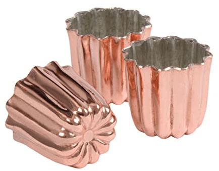 Patisse 719197 Backförmchen,Kupfer, 17,5 x 6 x 6 cm, 3 Stück