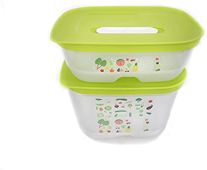 TUPPERWARE Kühlschrank 1,8L hoch+ 800 ml limette KlimaOase PrimaKlima Klimakönig