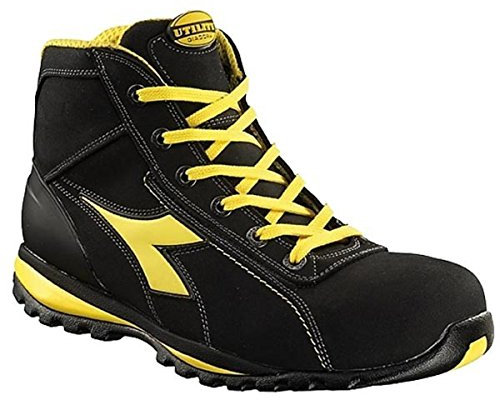 Utility Diadora Hög arbetssko Glove MID S3 HRO SRA för män och kvinnor (EU 46), svart (Nero)