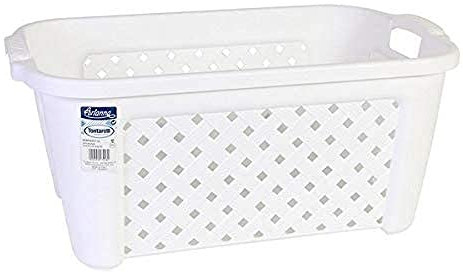 TONTARELLI Cesta Biancheria Arianna senza Coperchio 35 lt Bianco