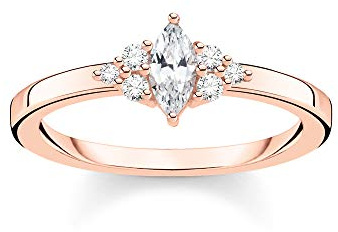 THOMAS SABO Ring Vintage weiße Steine 925 Sterling Silber TR2325