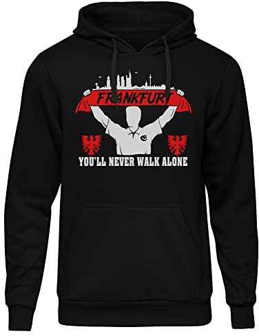 Uglyshirt89 Frankfurt Support Kapuzenpullover | Skyline Hoodie Hessen - Fan FFM Pullover - Geschenk für Frankfurt Fans