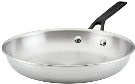KitchenAid Polished Stainless Steel Frying Pan/Skillet, 10-Inch