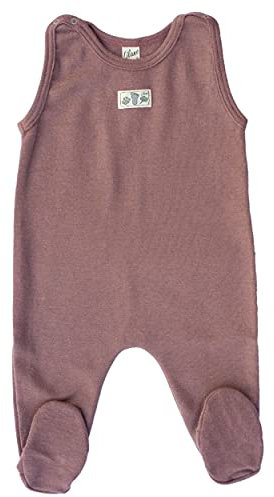 Lilano, Merino Strampler mit Fuß, 70% Wolle (kbT), 30% Seide, 210 gr./m² (Mauve, 68)
