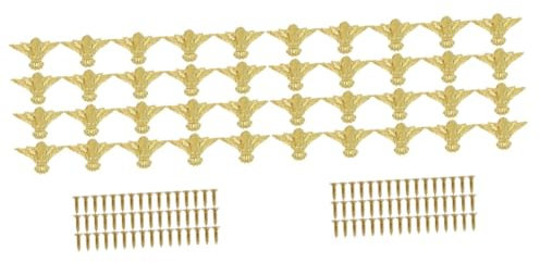 Hemobllo 40stücke Möbel Füße Schrauben Für Kisten Schmuckkästen Weinkisten Elegante Robuste Basisfüße Für Möbel Dekorative Holzboxen Und Mehr