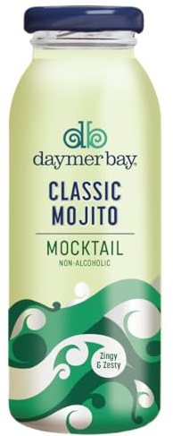 Daymer Bay Non-Alcoholic Mojito Mocktail, Mocktail with High Fruit Concentrate & Premium Ingredients, 12 x 250ml