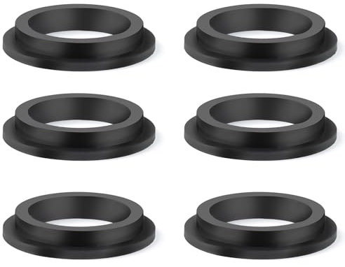 6 Packs L-Shape Plunger Valve Seals for Above Ground Pools,Strainer Washer Seal Gasket for Sand Filter Pumps Motor Seals,Rubber Hose Gasket Seals Repair Parts for Pool Pumps