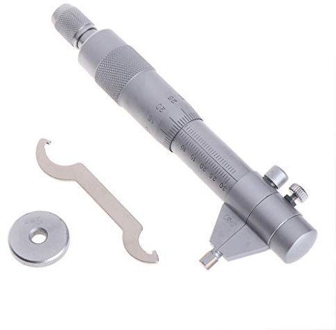 Juego de micrómetros para interior, orificio de medición de diámetro interior 5 – 30 mm, 0 01 mm + llave inglesa + calibración