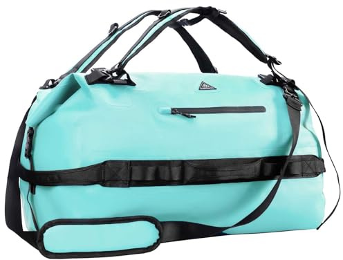 Haimont wasserdichter Rucksack, vielseitig wasserdicht Tasche, Dry Bag komfortabel, RollTop, Strand, Boot, Kanu, Paddel, Kajak, Camping, Angeln, Motorrad, 60L/Ozean Grün
