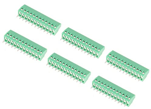 Universeller Schraubklemmenblock-Steckverbinder, 12-polig, Rastermaß 2,54 Mm, Grüne Leiterplatte, für Niederfrequenzanwendungen
