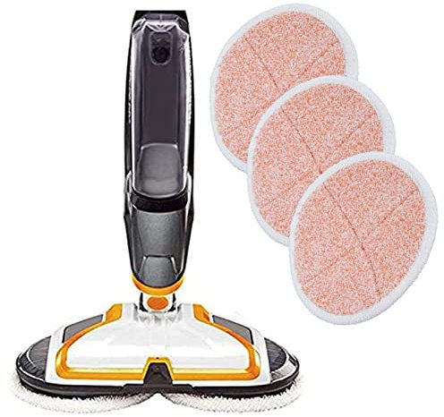NDNCZDHC Lot de 3 tampons de nettoyage réutilisables en microfibre pour balais à franges Bissell 2124, 2039, 2037 et 2039A (Orange)