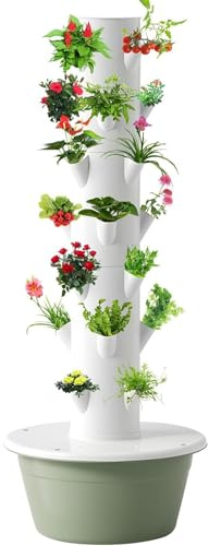 ylpddmm Hydroponics Growing System,Indoor Smart Garden,Vertical Hydroponic Grow Tower, Suitable for Leafy Greens and Herbs, Vegetable Tower,7Layer-Withoutlight