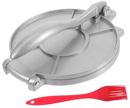 BRIGHTFUFU Prensa de Limpiar Manual Tortillas Empanadillas de para Aleación de Aluminio, Fácil Precisa, con Cepillo de Silicona para Fiestas y Exterior