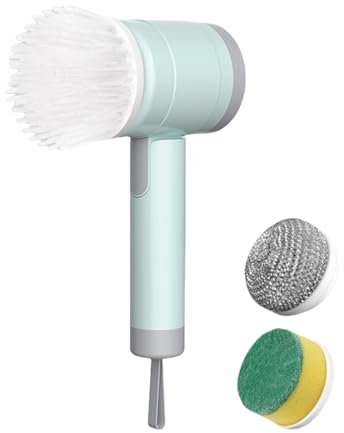 Scrubber Elettrico Rotante - Scopa Elettrica a Batteria Senza Fili,Attrezzo Resistente all'Acqua Ricaricabile per Bagno Auto Piastrelle Vasca