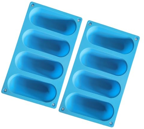 VALICLUD Moldes Para Hot Dogs De Silicona, 2 Piezas, Molde Para Salchichas Caseras, Material Seguro y, Apto Para Cocina Casera y Comida Para Bebés