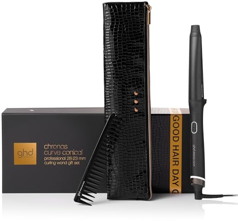 ghd chronos curve Lockenstab ohne Klemme: smarter Curler für Locken/Wellen | Lockenstab für bis zu 3x schnellere Ergebnisse, Anti Frizz Finish, 24h Halt, ohne extreme Hitzeschäden