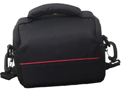 SMASOLO Tracolla per Fotocamera DSLR Compatta Custodia Protettiva con Cinghia Regolabile Leggera e Resistente Tasche per Accessori Compatibile Nero