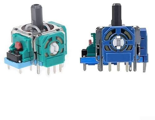 Módulo de sensor de joystick analógico 3D para Xbox para PS5, potenciómetro basculante de repuesto con conector de 3 pines, compatible con controlador de juego (azul)
