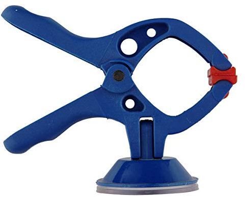 wolfcraft Morsetto a molla MINI 30 con ventosa I 3638000 I L'aiuto pratico – ideale per lavori in casa, hobby e progetti fai da te