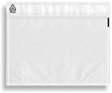 Dokumententasche, ohne Textaufdruck, selbstklebend, DIN C4