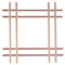 APOLLO Cross Trivet Copper 20Cm Silver Kitchen Utility Home New, Multi-Colour, 20x1.6x20