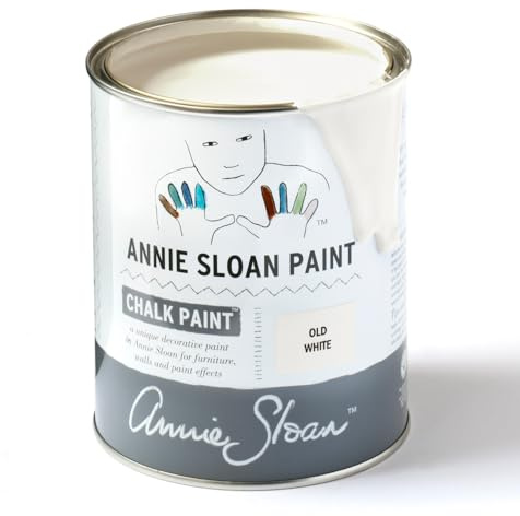 CHALK PAINT (R) by Annie Sloan - (Quart - 32oz) (Old White) - Decorative paint for furniture, cabinets, floors, home decor and accessories - Water-based - Non-toxic - Matte finish