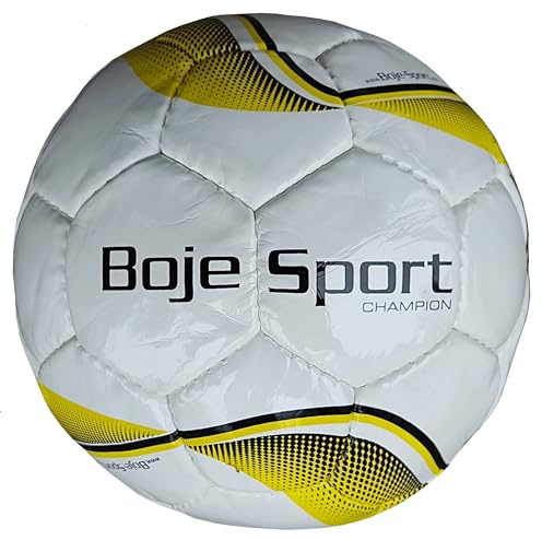 Boje Sport - Blindenfußball Ball - Futsal IBSA Standard - Wettkampfspielball, Champion, Farbe: gelb-weiß