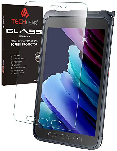 TECHGEAR Matte Glas kompatibel mit Samsung Galaxy Tab Active 3 8 [SM-T570 / T575 / T577] Schutzfolie Matt Auflage Blendschutz gehärtetes Glas Displayschutz folie