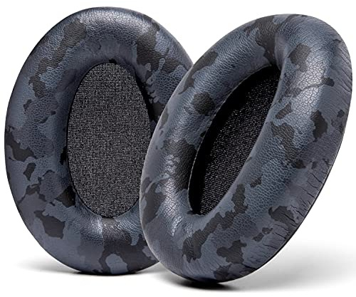 WC Wicked Cushions Extra Thick Replacement Earpads Compatible with Sony WH-1000XM3 Headphones - Black Camo