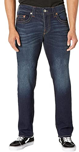 True Religion Mens Geno Nf 32 Inseam Jeans, Muddy Waters, US