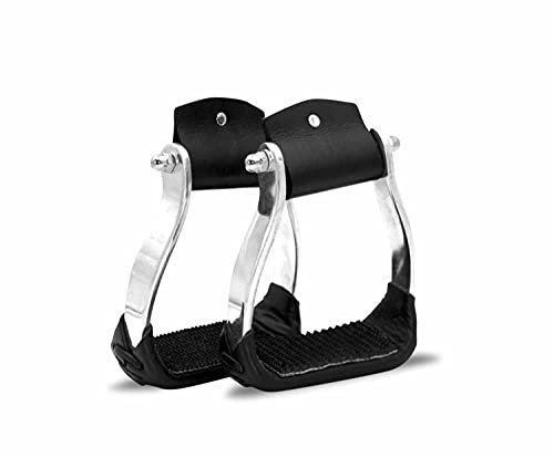 AMKA Westernsteigbügel ALU Western Steigbügel mit Leder 015/043