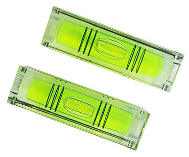 Magnetic Mini Small Bubble Level Tool Scope Square Pocket Long Stick On High Precision Horizontal (2pcs 2inch 52mmx20mmx15mm)