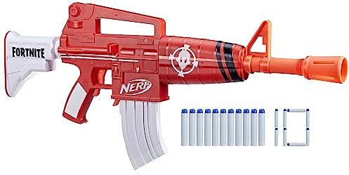 NERF Fortnite Insightful Motorized Blaster, Insightful Wrap, 10 Dart Clip, 10 Elite Darts, Outdoor Play