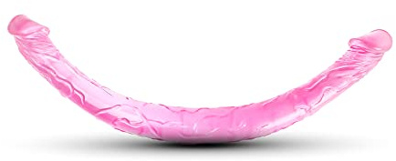 BeHorny Consolador de doble extremo realista de 45 cm