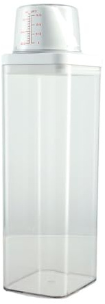 ZYNCUE 1 Packung Waschmittelspender, wiederverwendbare, leere Flaschen, Waschpulver, Behälter, Seife, Waschmittel, Aufbewahrungsbox für Weichspüler, 1900 ml