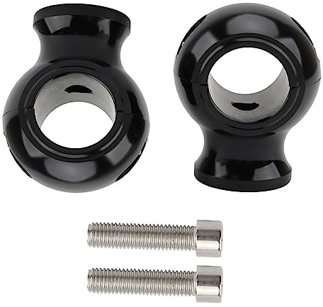 Baceyong Motorcycle Handlebar Risers Mount Clamps 32mm (1 1/4) for Motorcycle Dirt Bike ATV, 1 1/4(32mm) Handle Bar Riser Mount Clamps Handlebar Risers, Billet Handle Bar Mount Clamps Riser, Black
