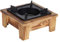 Lwuey Tragbarer Holzkohlegrill Klein, Kompakter BBQ Tischgrill Camping Grill Reisegrill Minigrill Picknick Holzregal Eisen Herd Grill im japanischen Stil für Outdoor Balkon Terrasse Garten