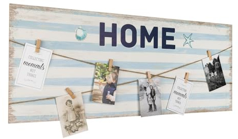 Melko Home - Cornice portafoto in legno, 100 x 40 cm