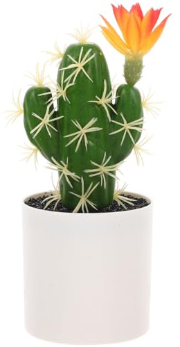 LIFKOME Cactus Finto Decorativo in Plastica Per Decorazione Casa E Ufficio Piante Grasse Artificiali Senza Manutenzione Per Tavolo Soggiorno Balcone E Matrimonio