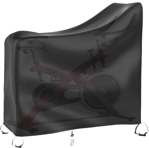 BAIFULAI Bicycle Cover, Black, 210D Oxford Fabric, Waterproof, Fits Most Standard Exercise Bikes