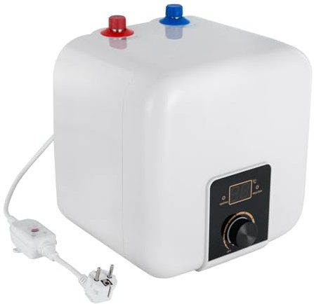 1500W Elektronischer Durchlauferhitzer, 32°F-149°F gradgenaue Temperaturwahl, 1/2 Anschluss, 8L Kapazität, 0.75MPa, Elektrischer Warmwasserbereiter, Warmwasserbereiter mit LED-Anzeige