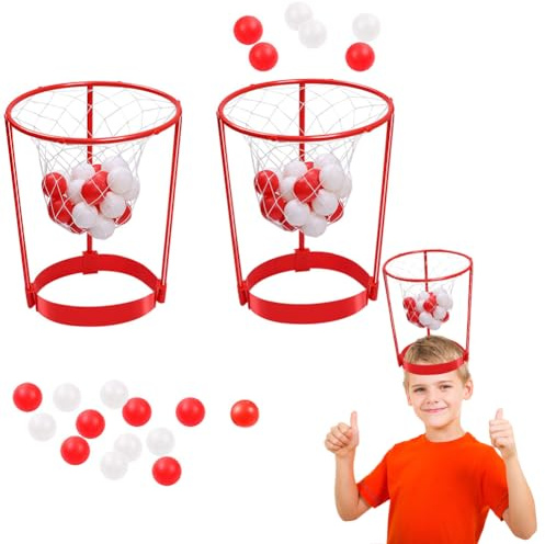 Head Basketball Toys, Head Hoop Basketball Game, Head Hoop Basketball Party Game Set for Kids and Adults, Interactive Games for 2, Fun Gifts