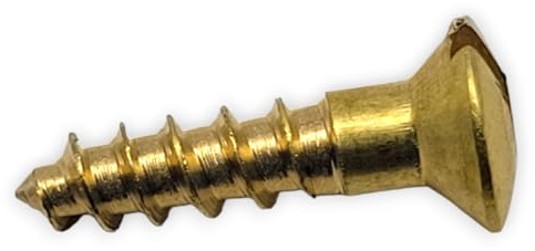 Holzschrauben aus Messing DIN 95 Linsensenkkopf mit Schlitz (3mm x 10mm - 50 Stück)
