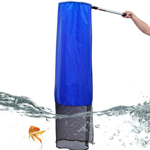 Épuisette de pêche - Filet de pêche à la carpe | Poignée d'atterrissage | Poignée antidérapante | Filets de pêche pour bassins, eau douce, eau salée et lac