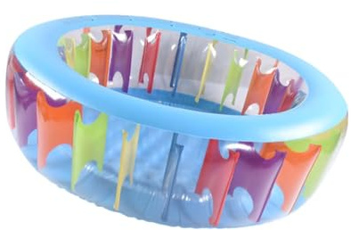 FytStycale Aufblasbarer Pool Regenbogen Bällebad für Erwachsene Und Kinder für Rasen, Sommerstrände