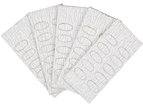 Set di spingi cuticole in carta vetrata sostituibile - adesivo ovale in fiocchi di carta vetrata per tagliare unghie strumento di lucidatura unghie attrezzature per la cura della lucidatura