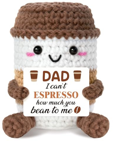 Gift for Dad - Handmade Coffee Cup Plaques, Dad Birthday Gifts from Daughter Son, Gift for Daddy for Thanksgiving Birthday.